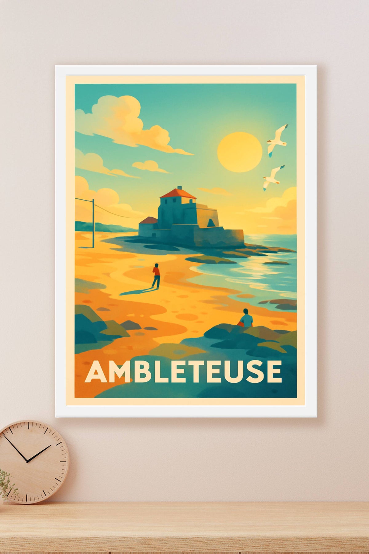 Affiche Ambleteuse — Sérénité et charme côtier · poster d'art de Ambleteuse
