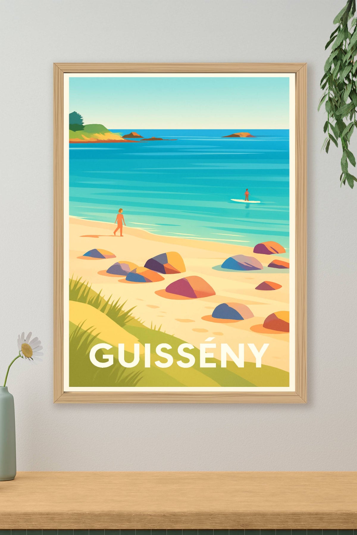 Affiche Guissény — Échappée belle sur la côte bretonne · poster d'art de Guissény