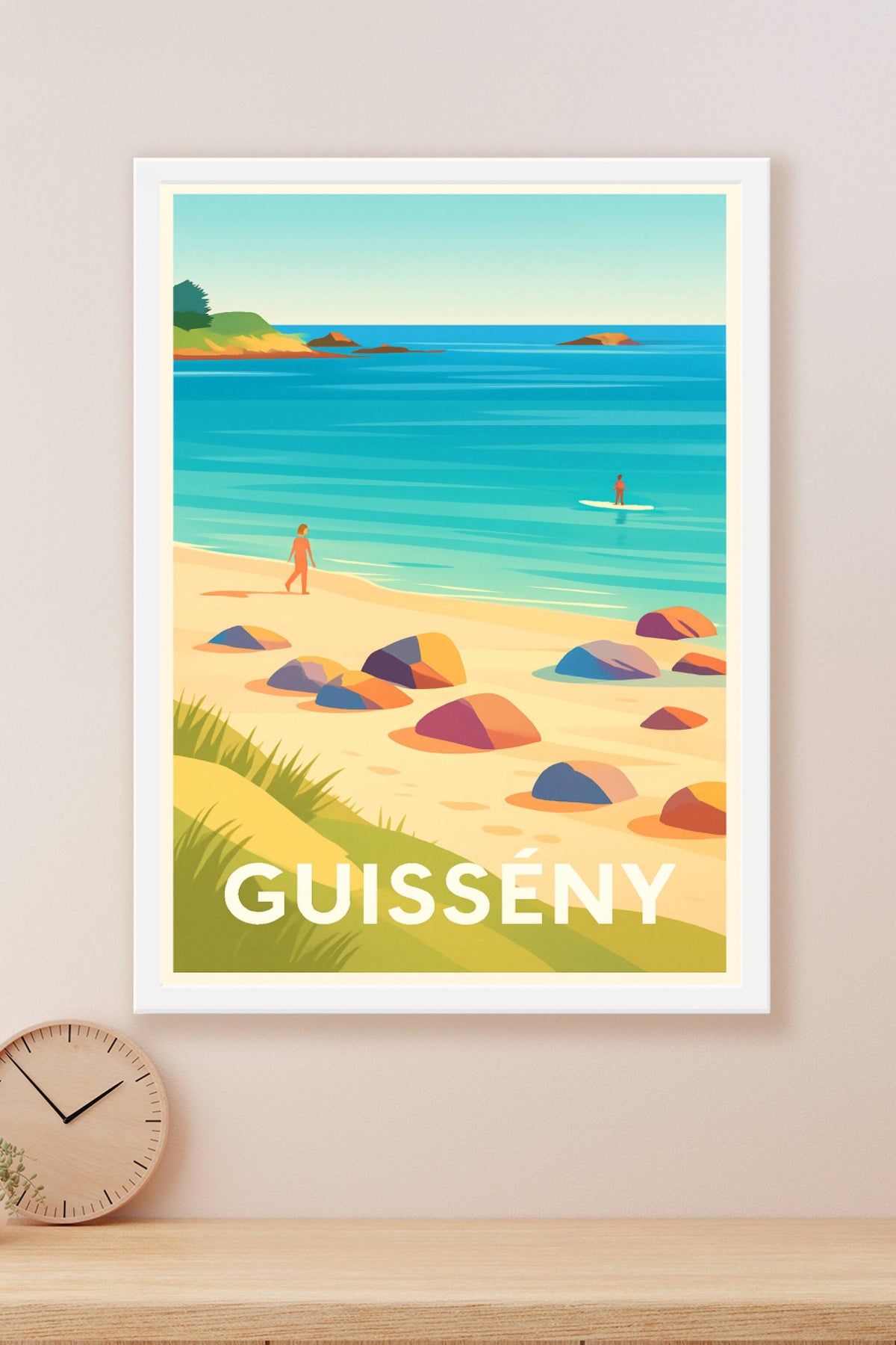 Affiche Guissény — Échappée belle sur la côte bretonne · poster d'art de Guissény