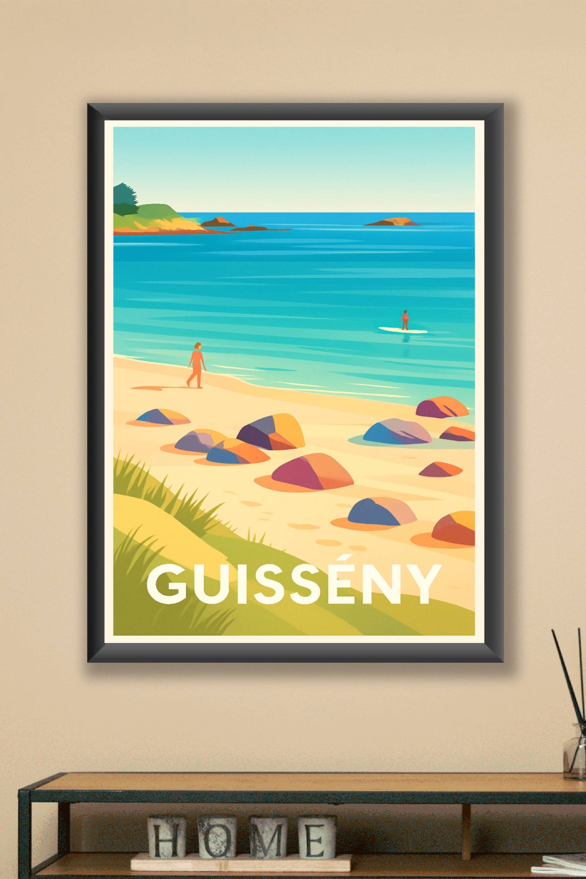 Affiche Guissény — Échappée belle sur la côte bretonne · poster d'art de Guissény