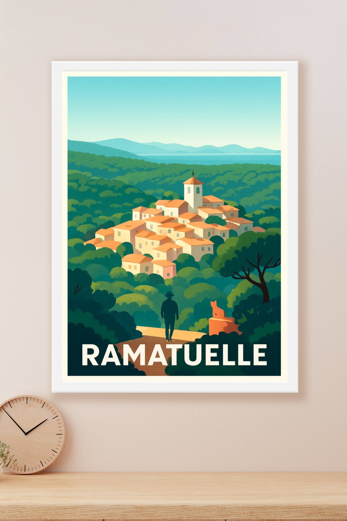 Affiche Ramatuelle — Charme et sérénité en Provence · poster d'art de Ramatuelle