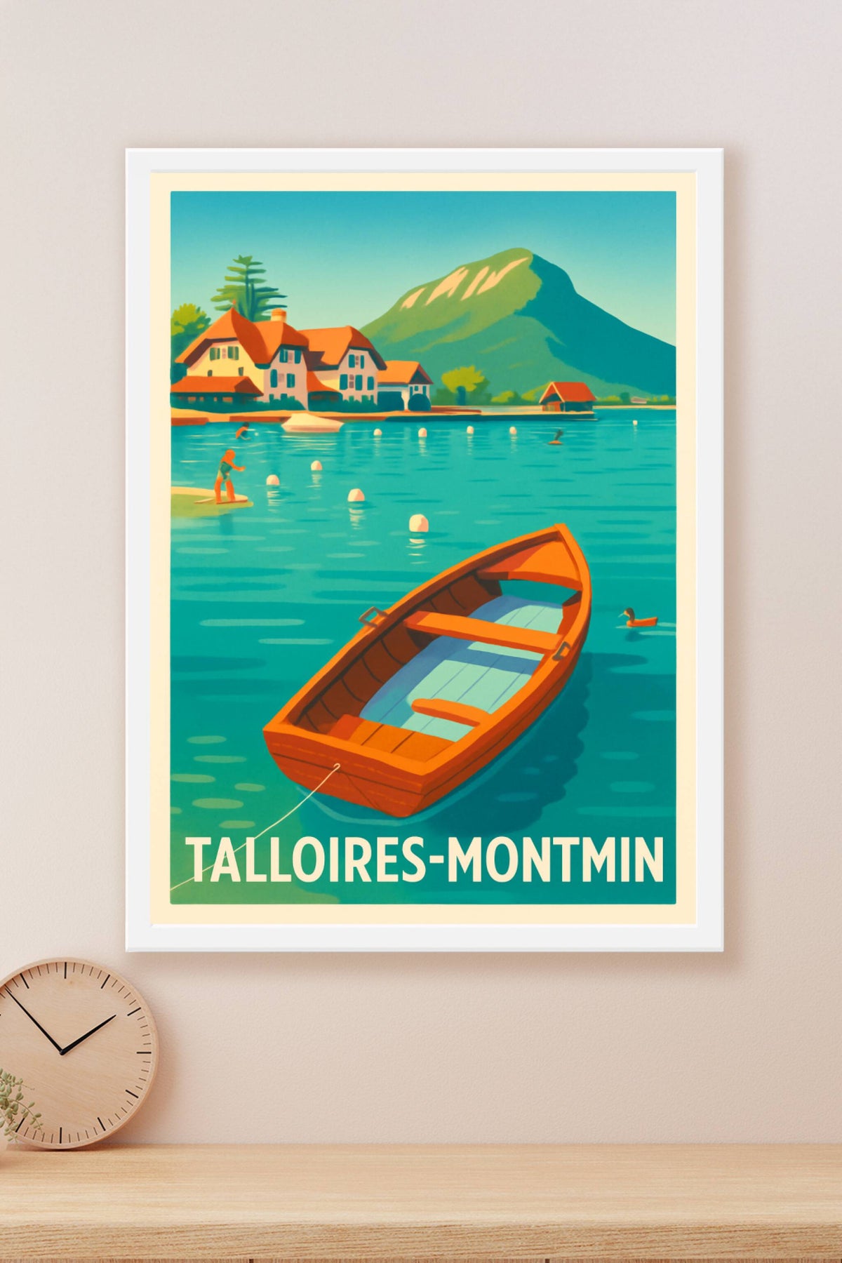 Affiche Talloires-Montmin — Évasion au bord du lac · poster d'art de Talloires-Montmin