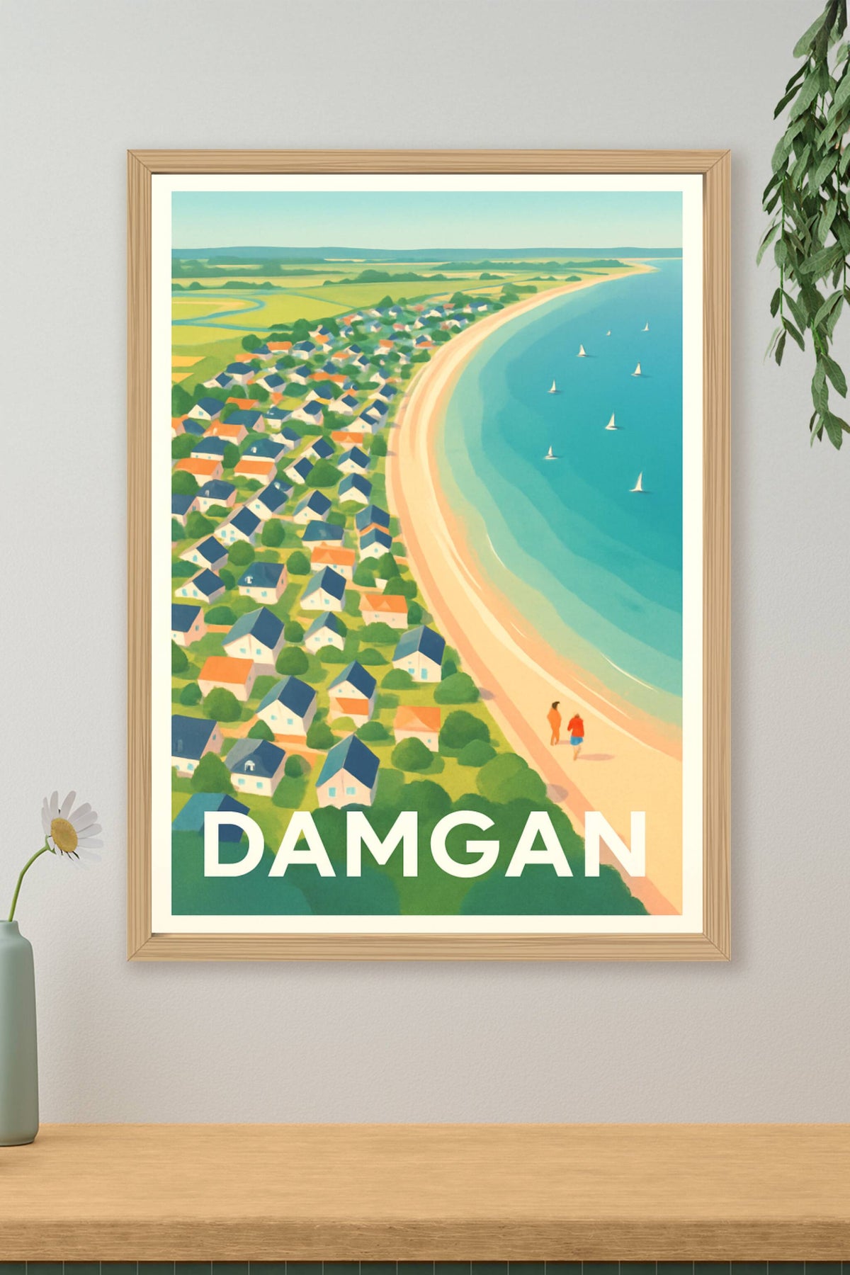 Affiche Damgan — Évasion et douceur en bord de mer · poster d'art de Damgan
