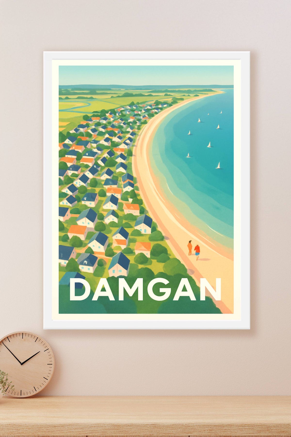 Affiche Damgan — Évasion et douceur en bord de mer · poster d'art de Damgan
