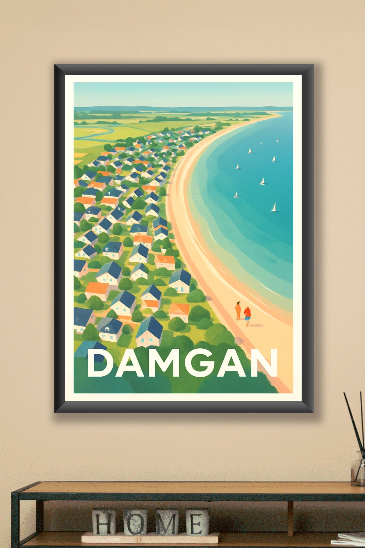 Affiche Damgan — Évasion et douceur en bord de mer · poster d'art de Damgan