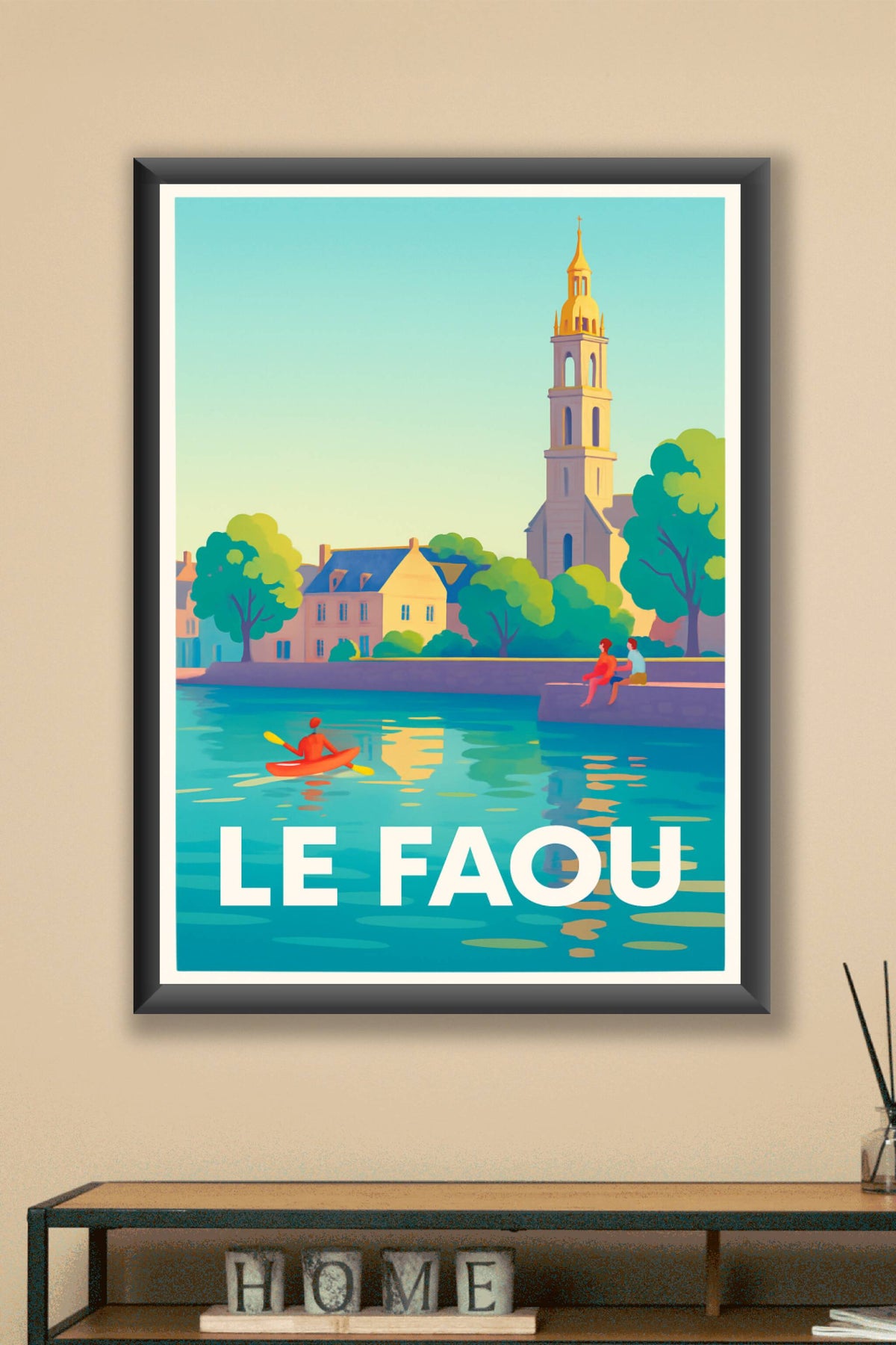 Affiche Le Faou — Évasion paisible au bord de l'eau · poster d'art de Le Faou