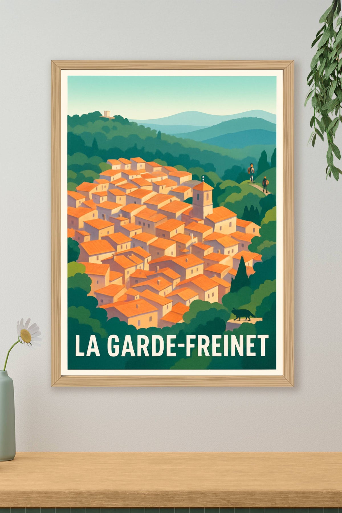 Affiche La Garde-Freinet — Charme authentique au cœur de la nature · poster d'art de La Garde-Freinet