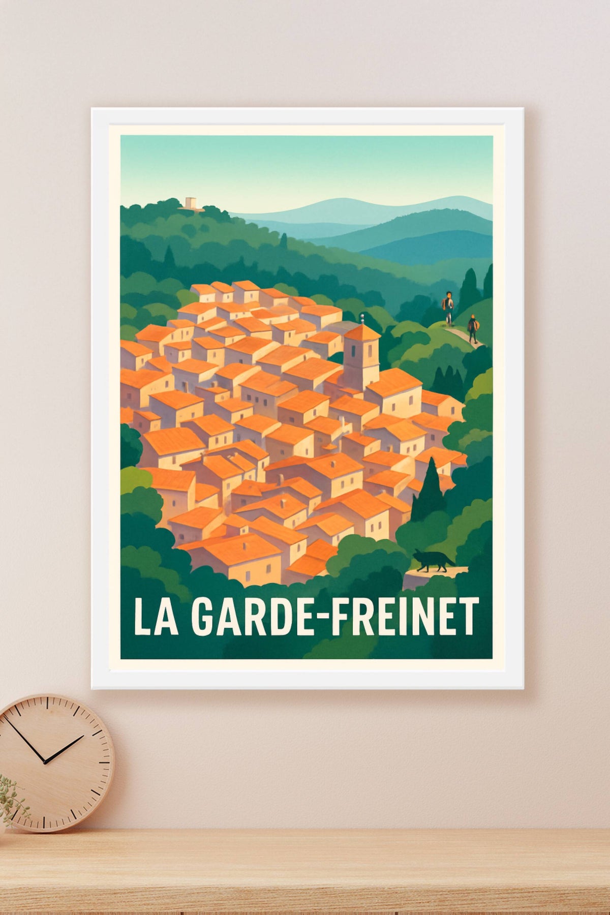 Affiche La Garde-Freinet — Charme authentique au cœur de la nature · poster d'art de La Garde-Freinet