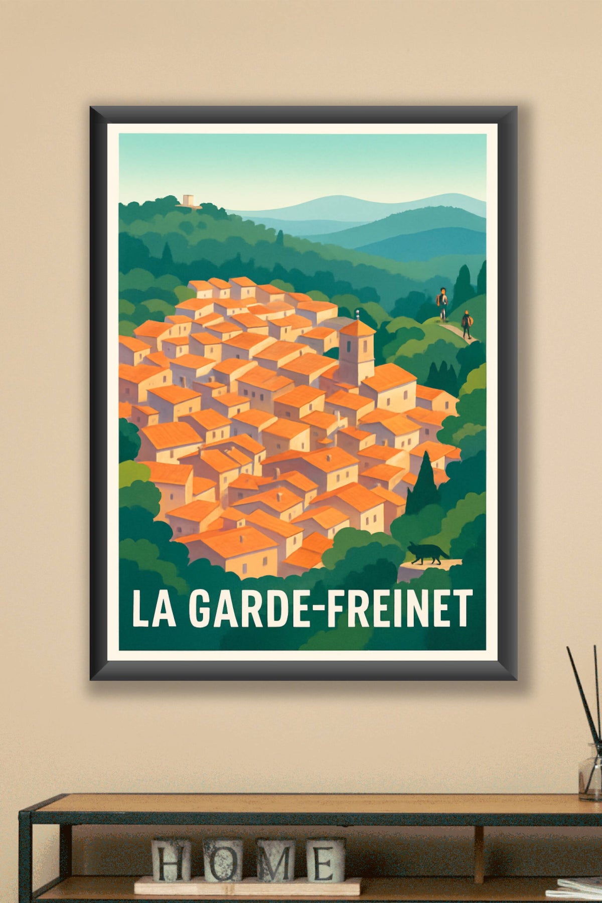 Affiche La Garde-Freinet — Charme authentique au cœur de la nature · poster d'art de La Garde-Freinet