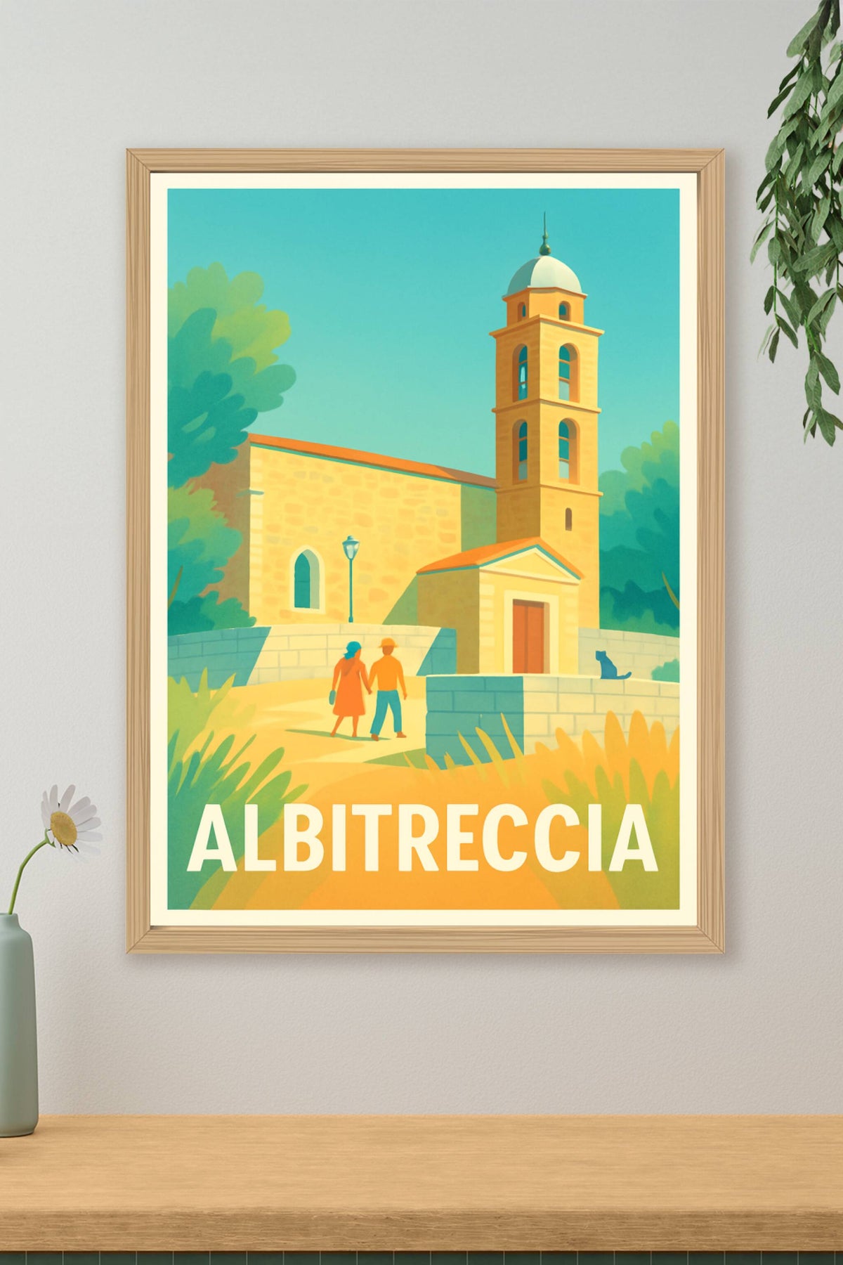 Affiche Albitreccia — Charme Méditerranéen Authentique · poster d'art de Albitreccia