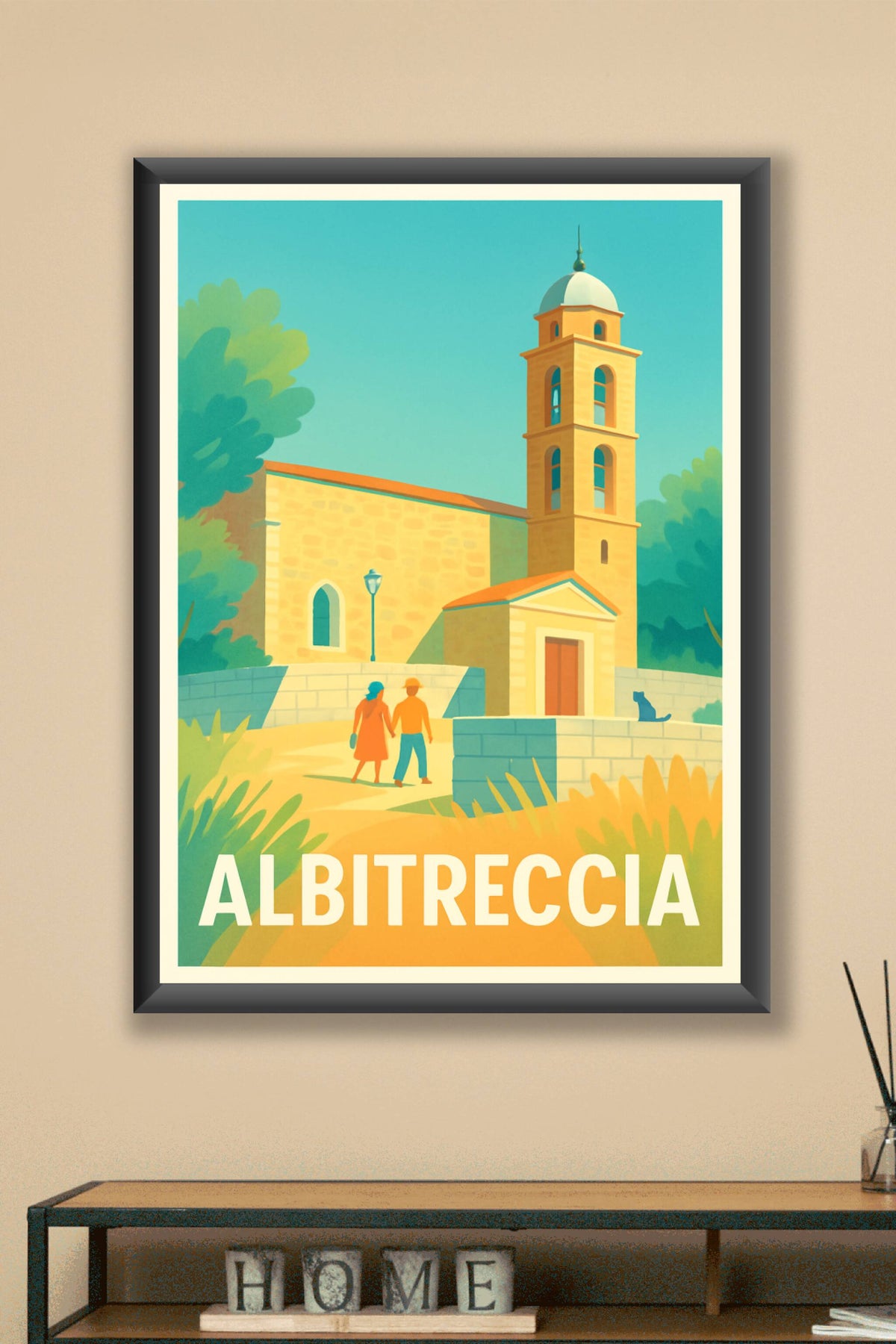 Affiche Albitreccia — Charme Méditerranéen Authentique · poster d'art de Albitreccia