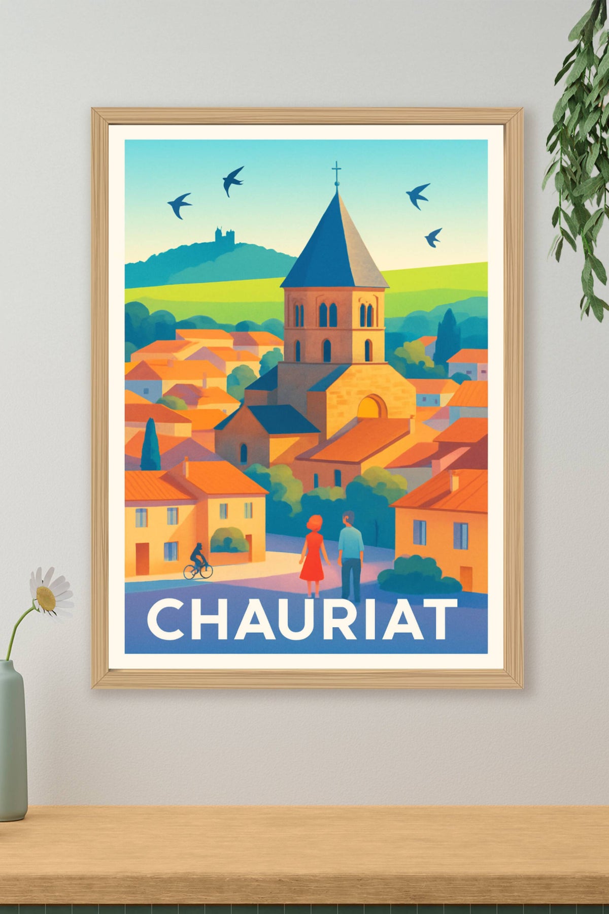 Affiche Chauriat — Charme et Sérénité au Cœur du Puy-de-Dôme · poster d'art de Chauriat