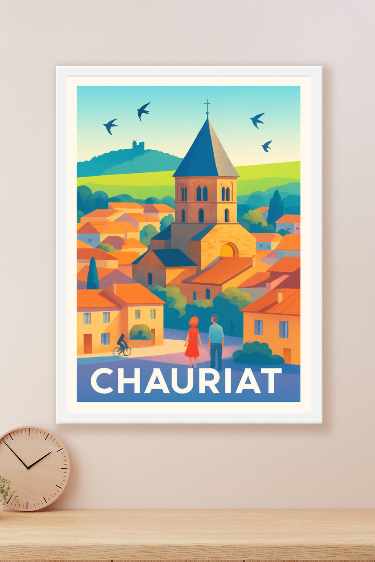 Affiche Chauriat — Charme et Sérénité au Cœur du Puy-de-Dôme · poster d'art de Chauriat