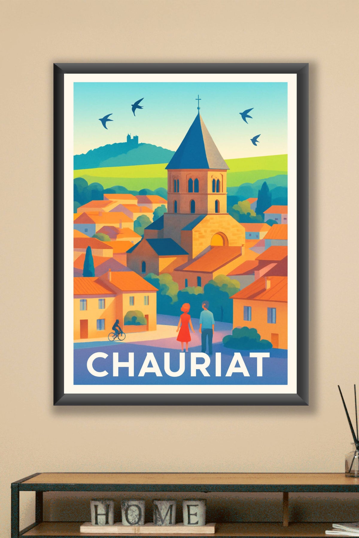 Affiche Chauriat — Charme et Sérénité au Cœur du Puy-de-Dôme · poster d'art de Chauriat