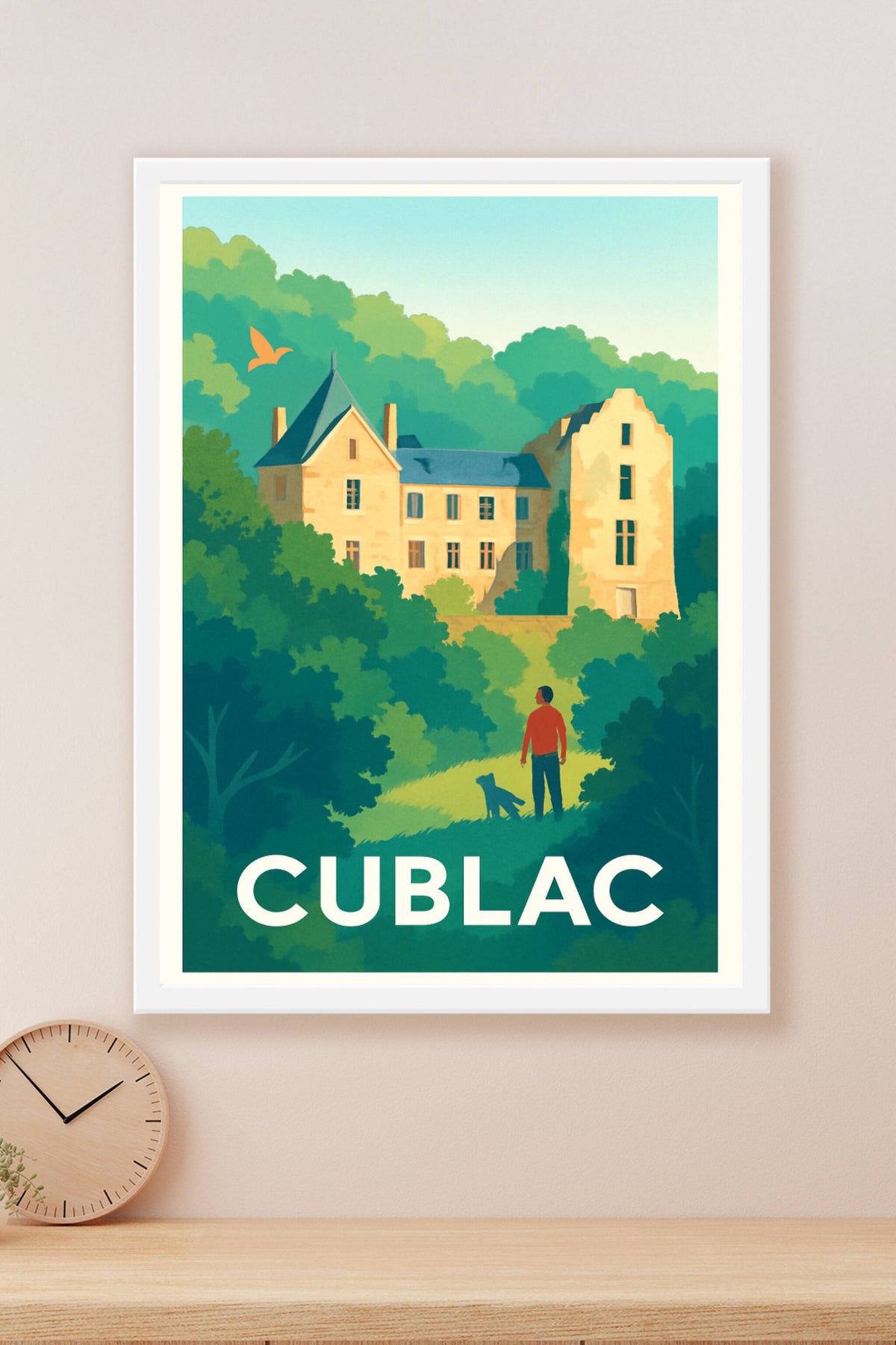 Affiche Cublac — Évasion au cœur de la nature et du patrimoine · poster d'art de Cublac