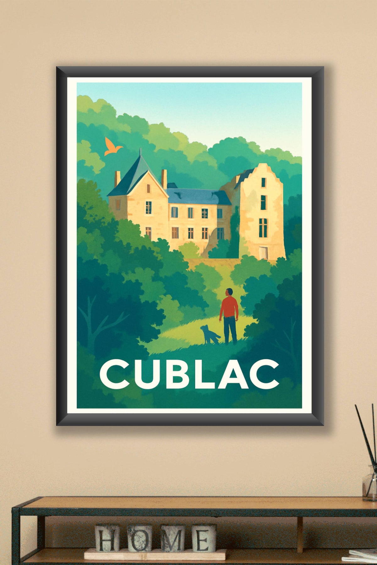 Affiche Cublac — Évasion au cœur de la nature et du patrimoine · poster d'art de Cublac