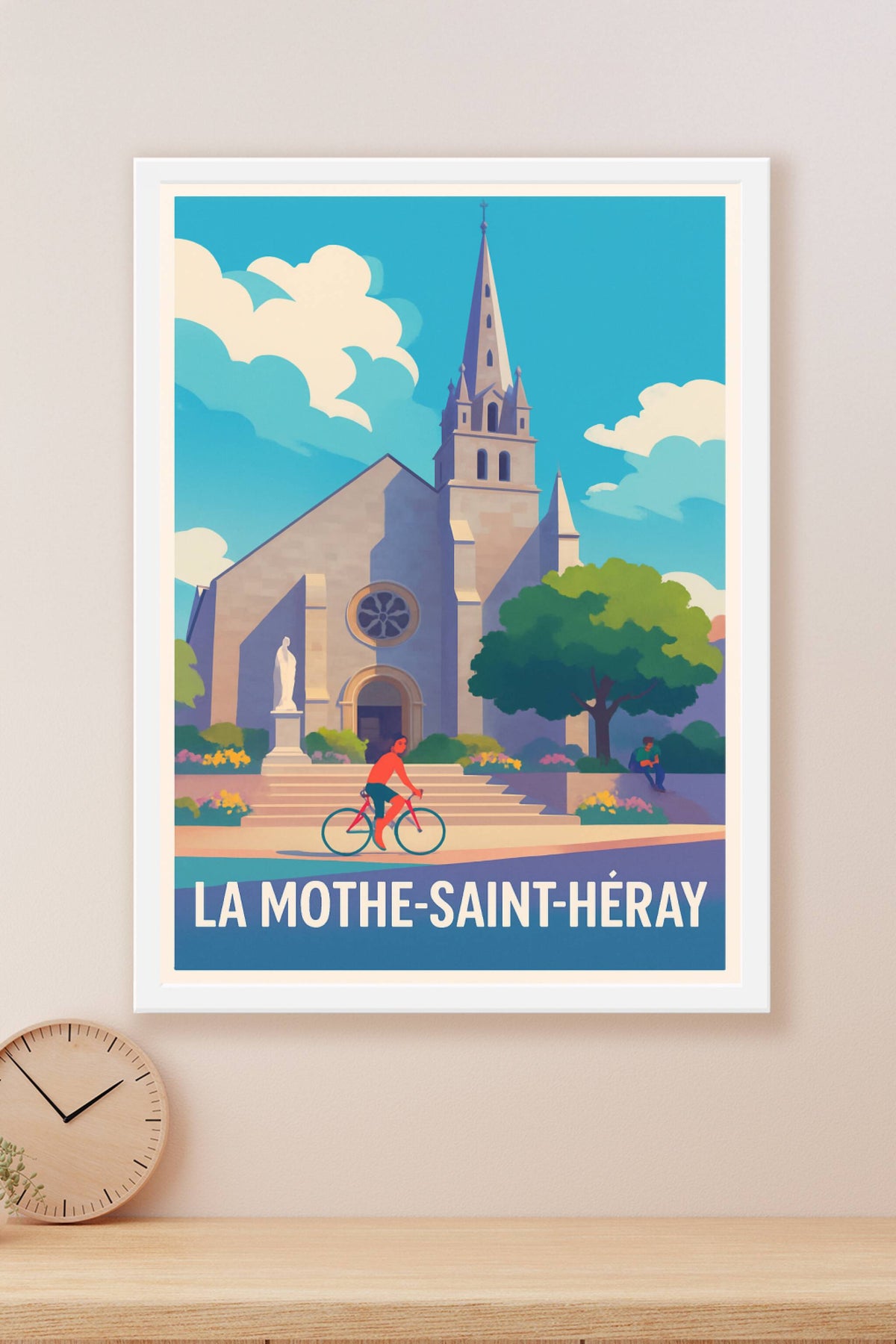 Affiche La Mothe-Saint-Héray — Charme et sérénité en pleine lumière · poster d'art de La Mothe-Saint-Héray