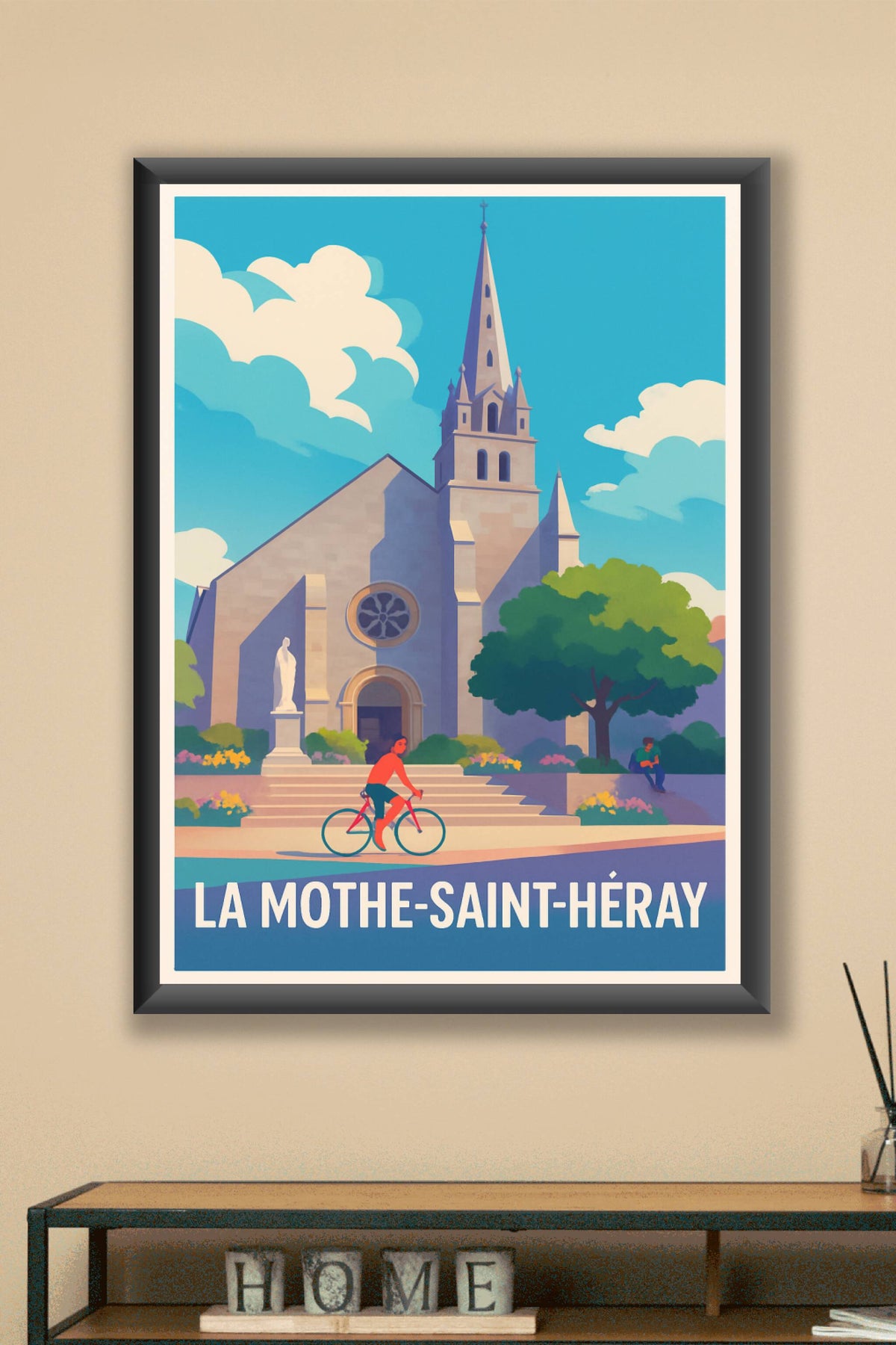 Affiche La Mothe-Saint-Héray — Charme et sérénité en pleine lumière · poster d'art de La Mothe-Saint-Héray