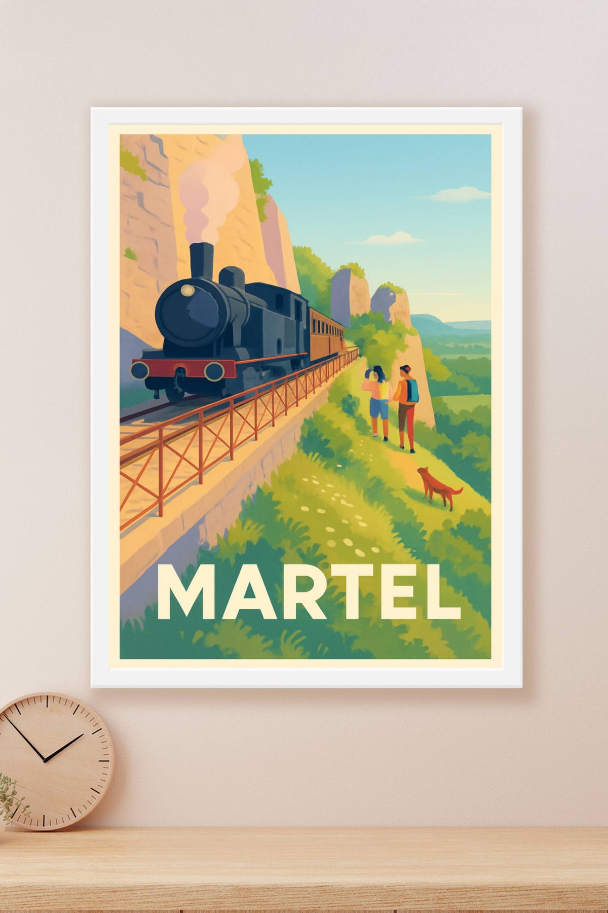 Affiche Martel — Voyage au coeur de la nature et du patrimoine · poster d'art de Martel