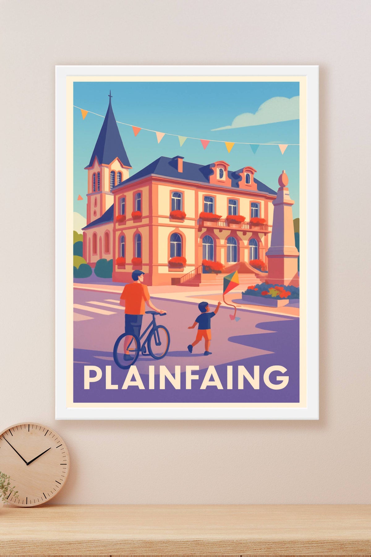 Affiche Plainfaing — Ambiance villageoise et patrimoine vivant · poster d'art de Plainfaing