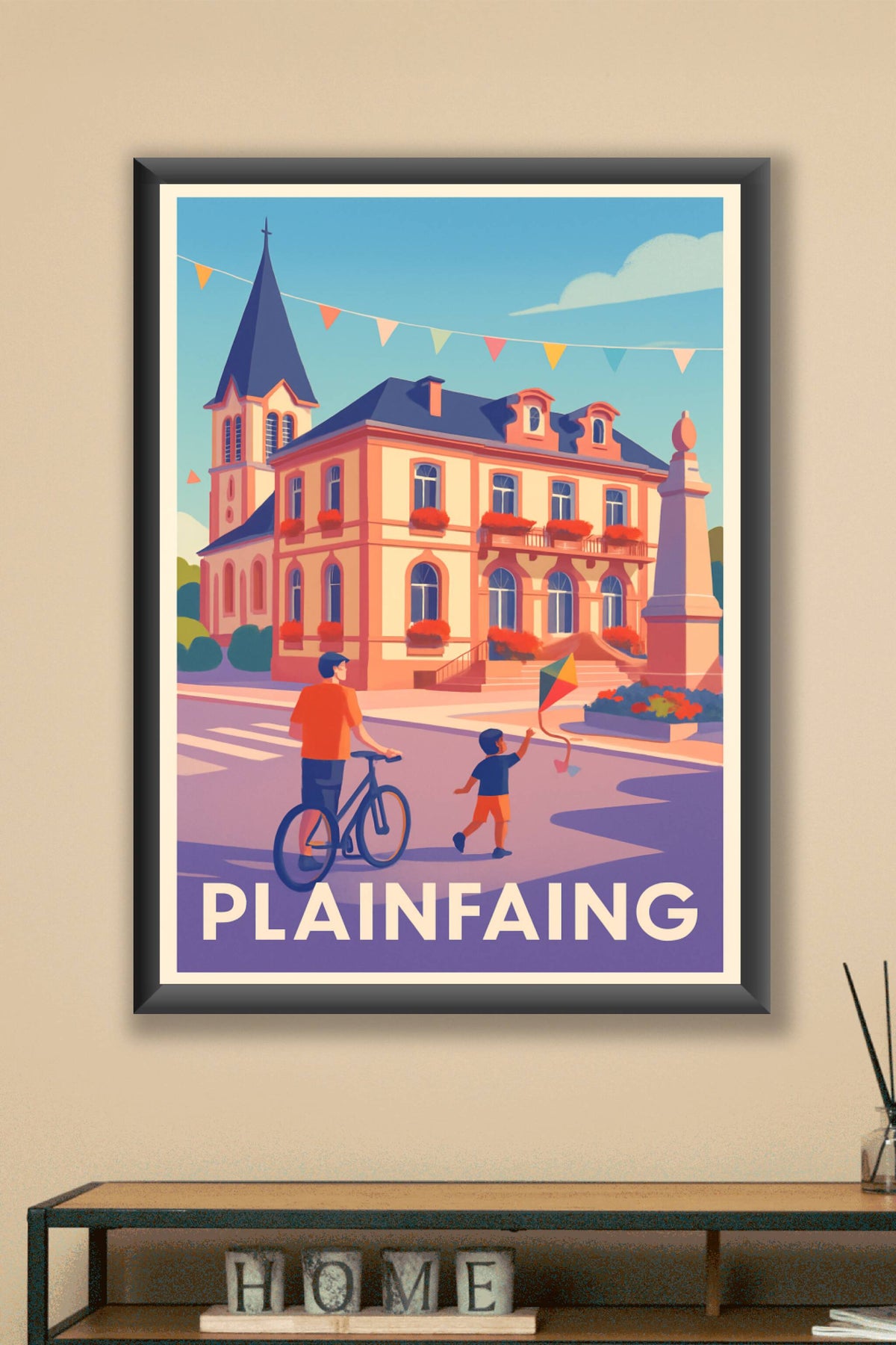 Affiche Plainfaing — Ambiance villageoise et patrimoine vivant · poster d'art de Plainfaing