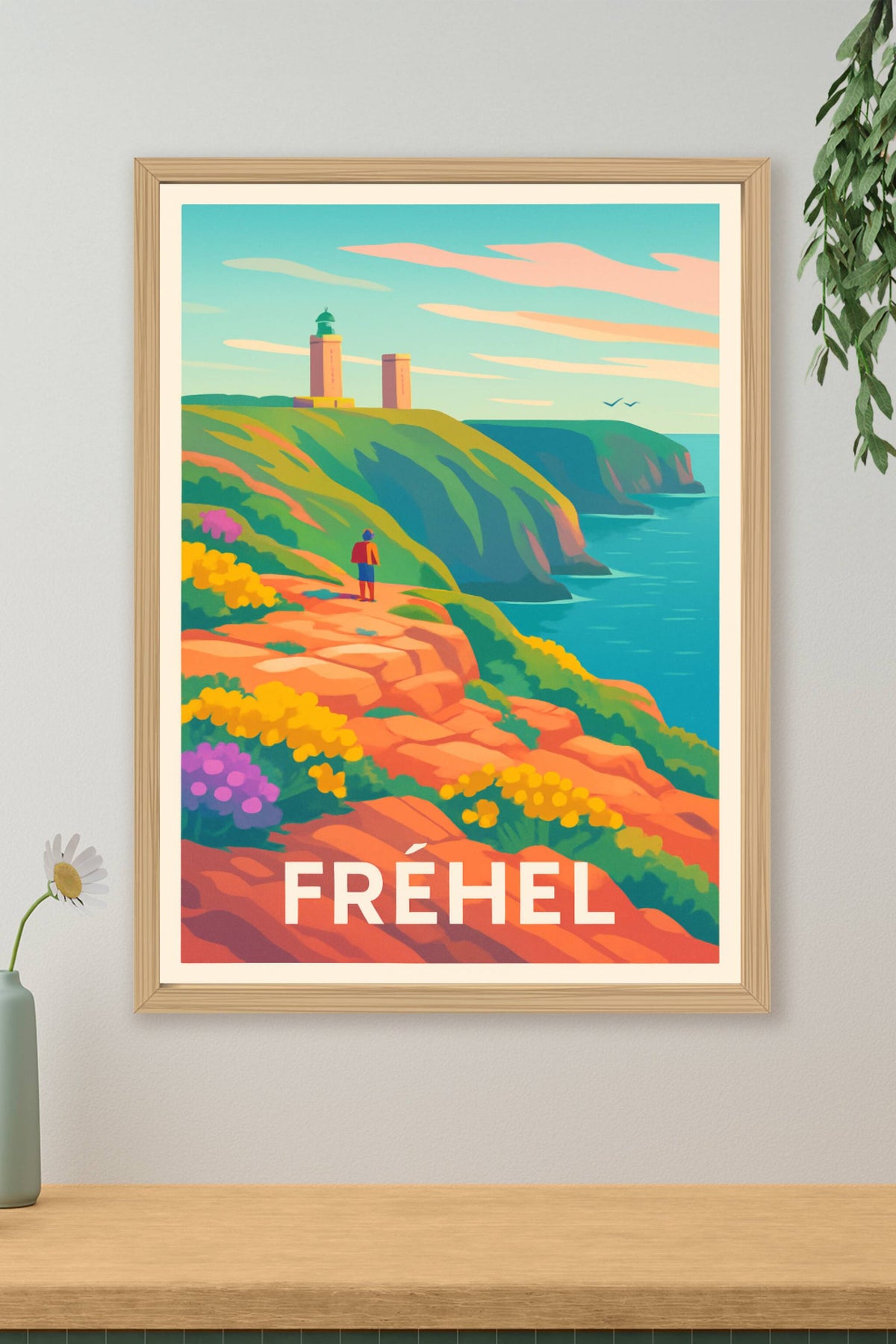 Affiche Fréhel — L'évasion sauvage de la Côte d'Armor · poster d'art de Fréhel