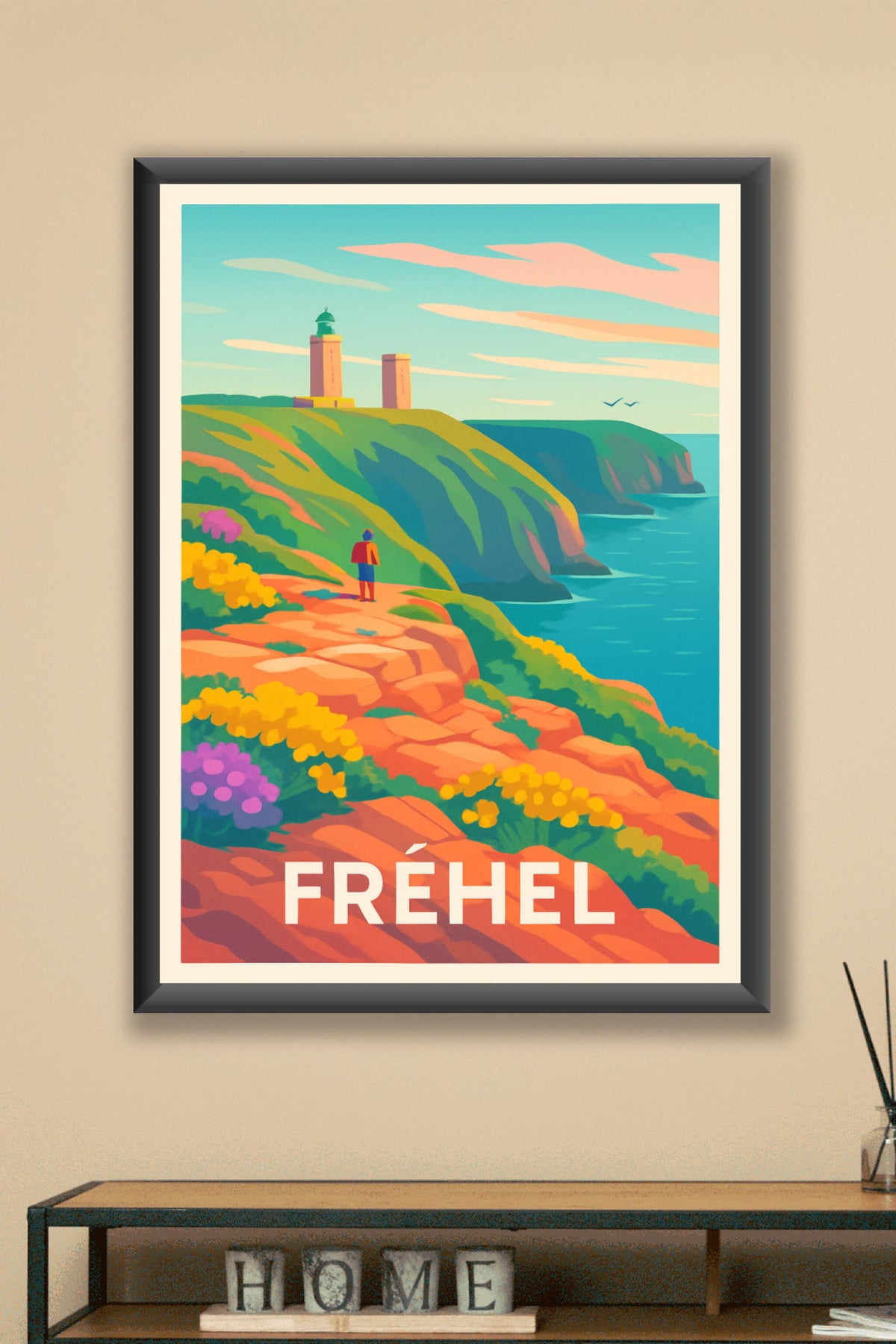 Affiche Fréhel — L'évasion sauvage de la Côte d'Armor · poster d'art de Fréhel