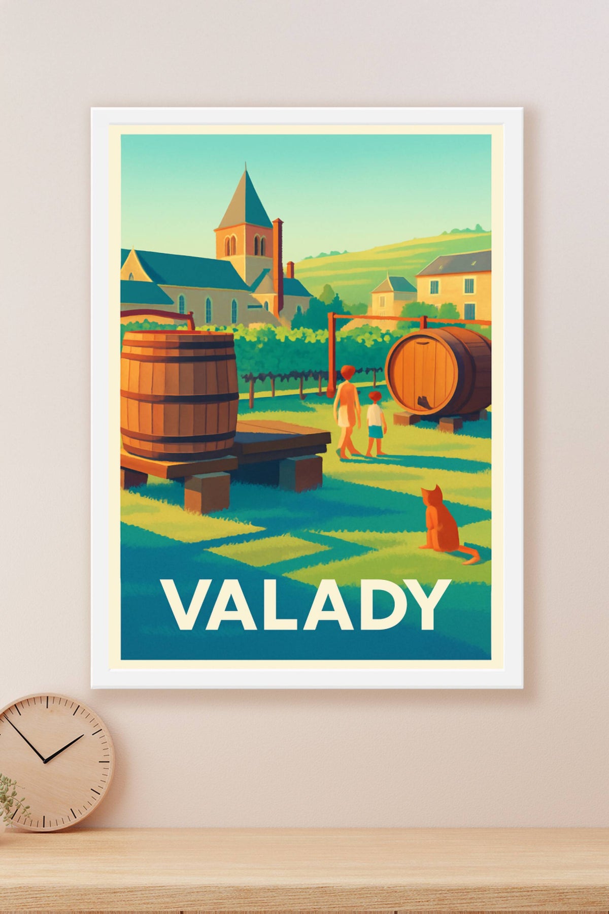 Affiche Valady — Charme bucolique au cœur des vignes · poster d'art de Valady