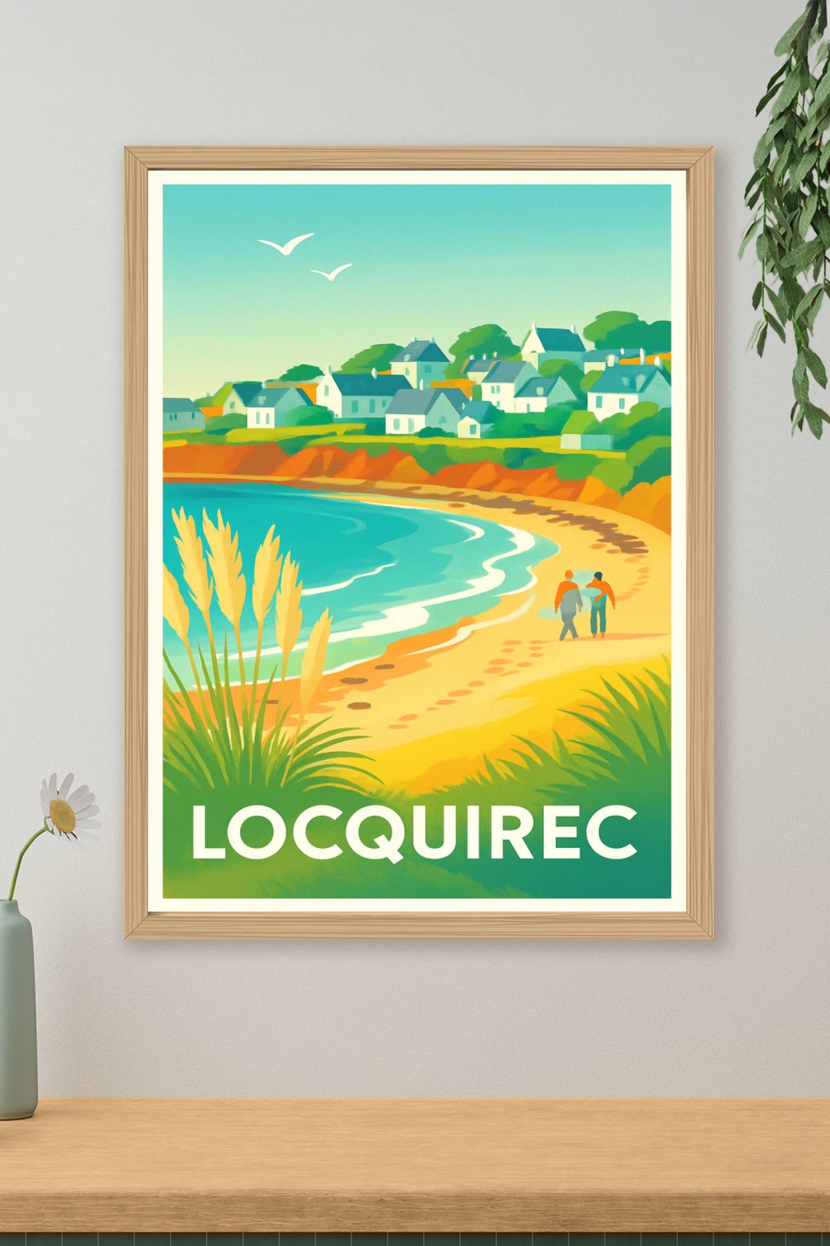 Affiche Locquirec — Évasion et douceur bretonne · poster d'art de Locquirec