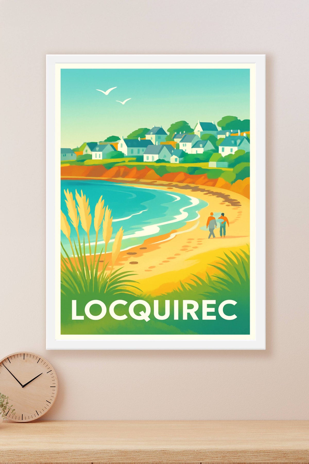 Affiche Locquirec — Évasion et douceur bretonne · poster d'art de Locquirec