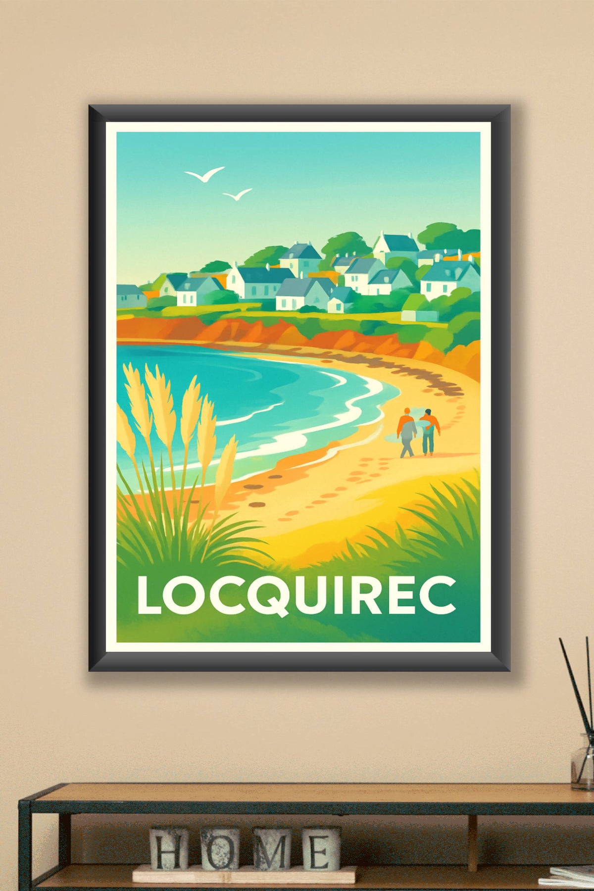 Affiche Locquirec — Évasion et douceur bretonne · poster d'art de Locquirec