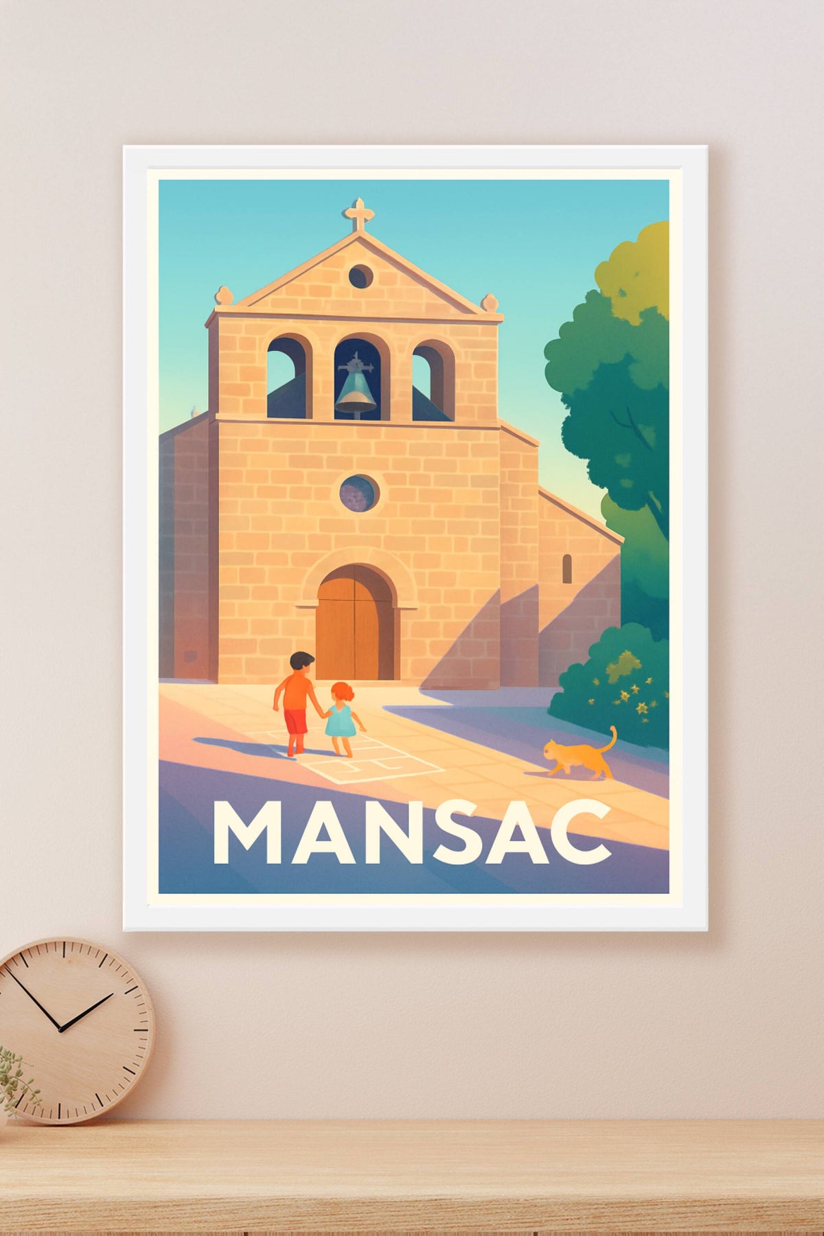 Affiche Mansac — Charme et sérénité au cœur du village · poster d'art de Mansac