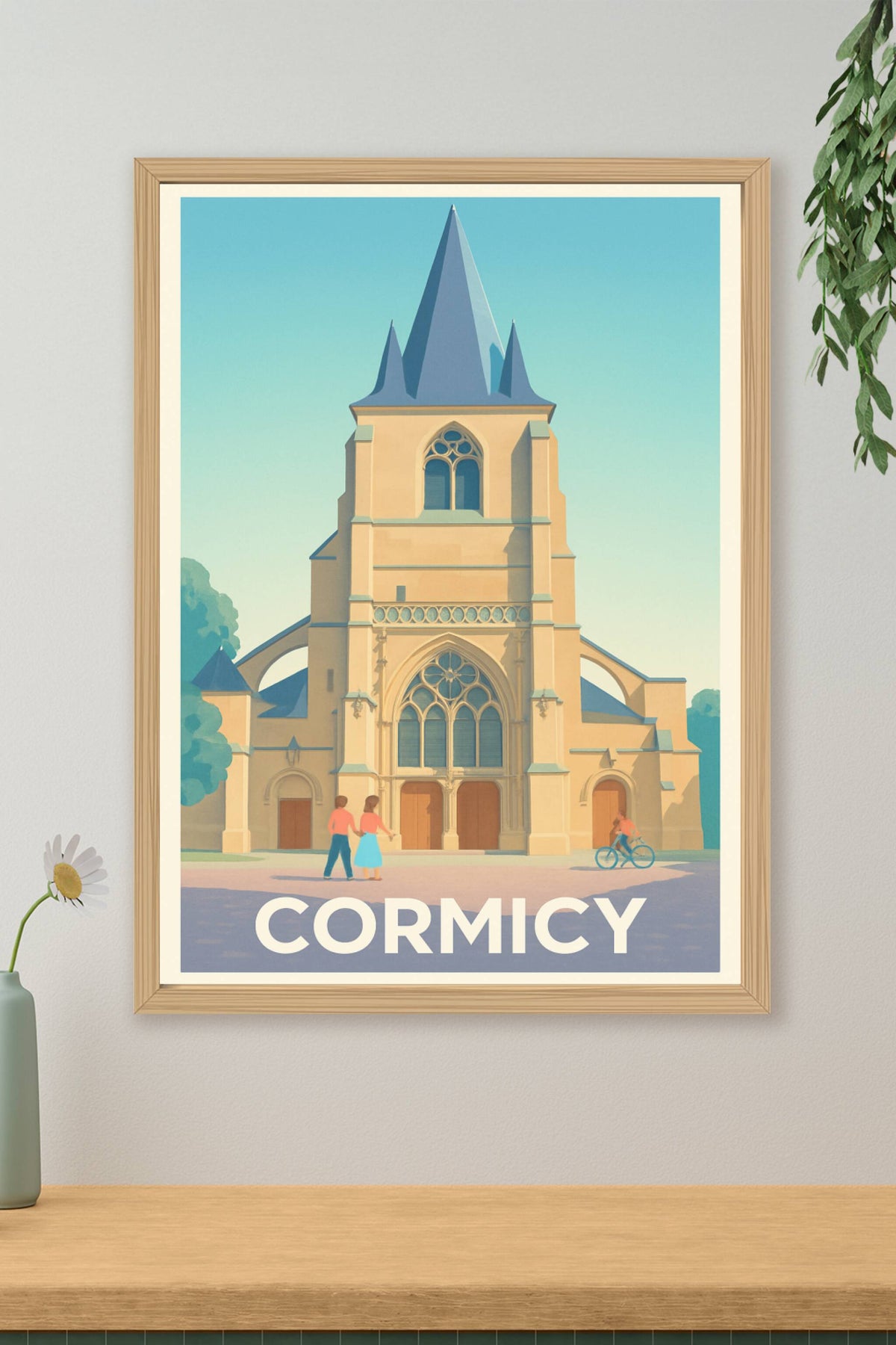 Affiche Cormicy — Charme et Sérénité au Coeur de l'Église · poster d'art de Cormicy