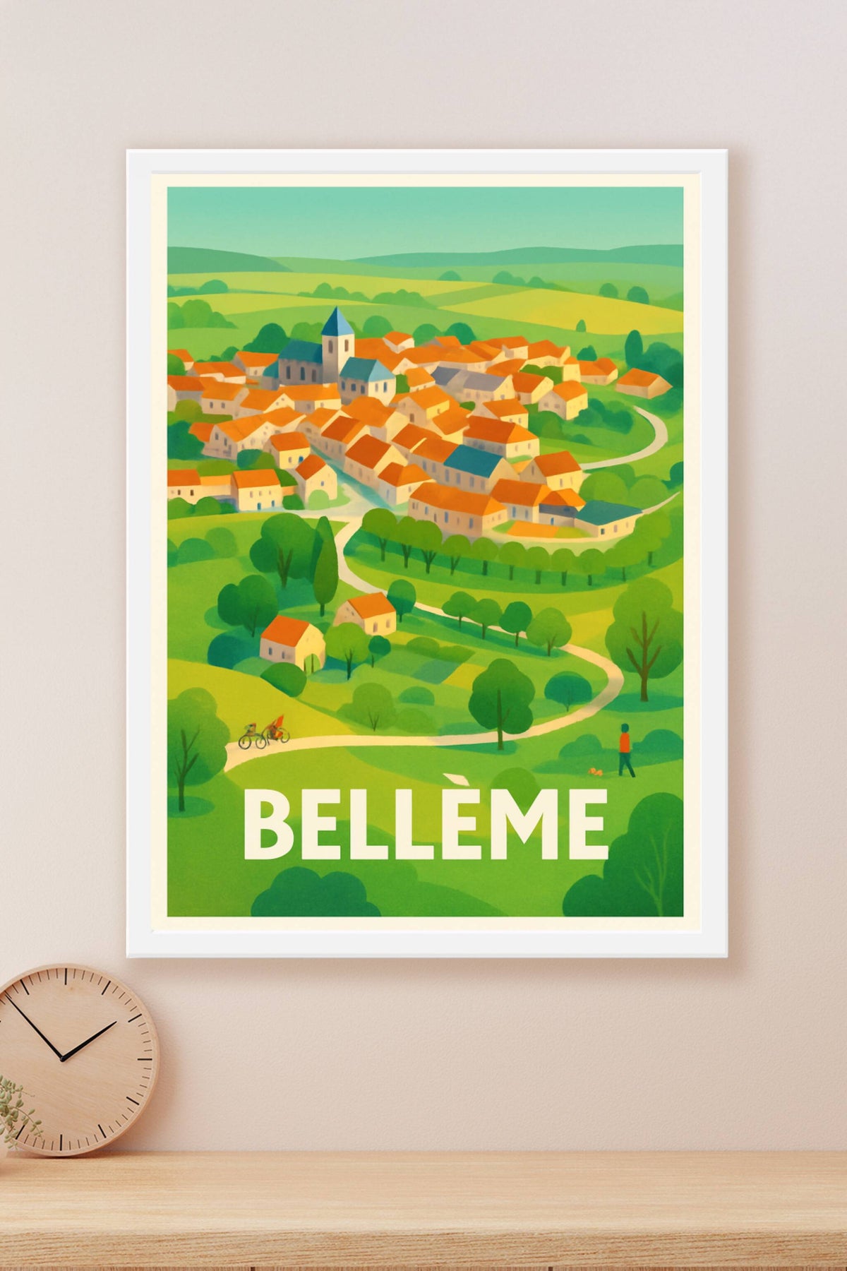 Affiche Bellême — Charme et quiétude en campagne normande · poster d'art de Bellême