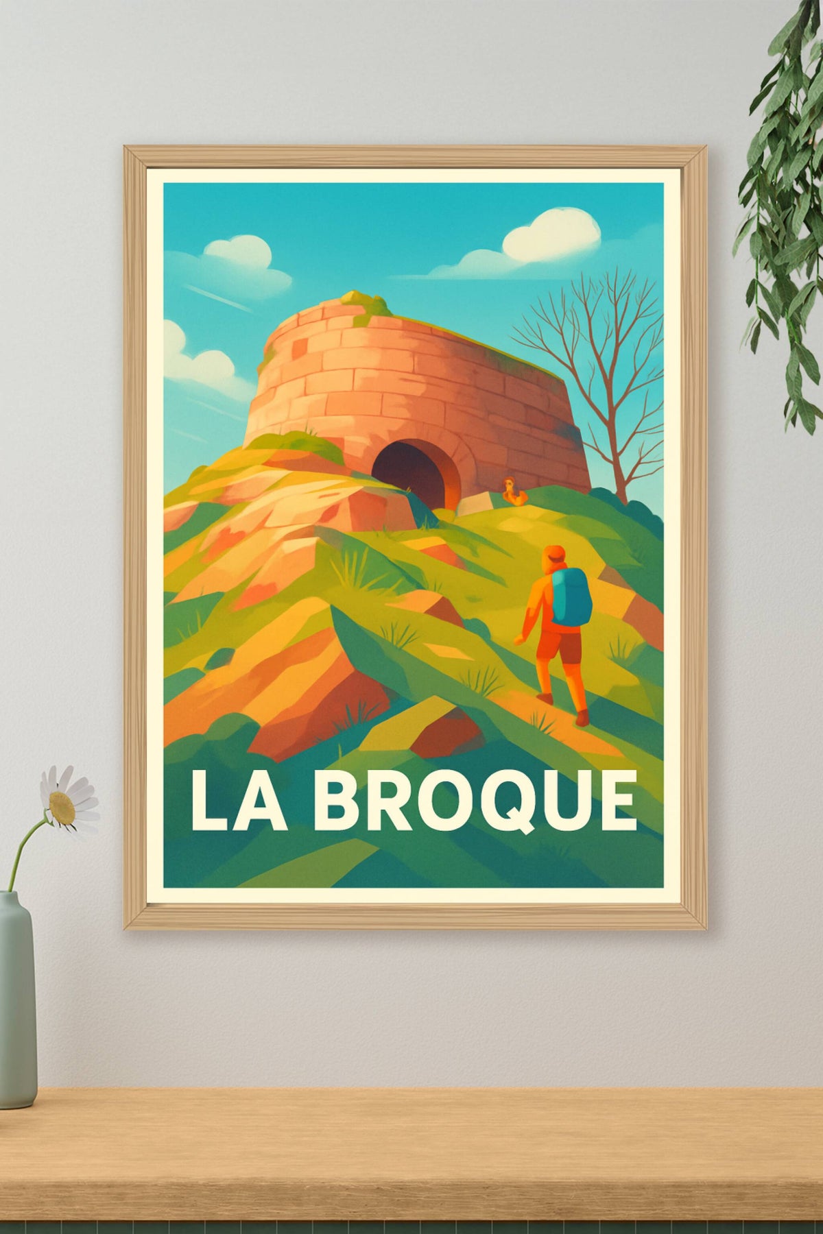 Affiche La Broque — Invitation à l'aventure naturelle · poster d'art de La Broque