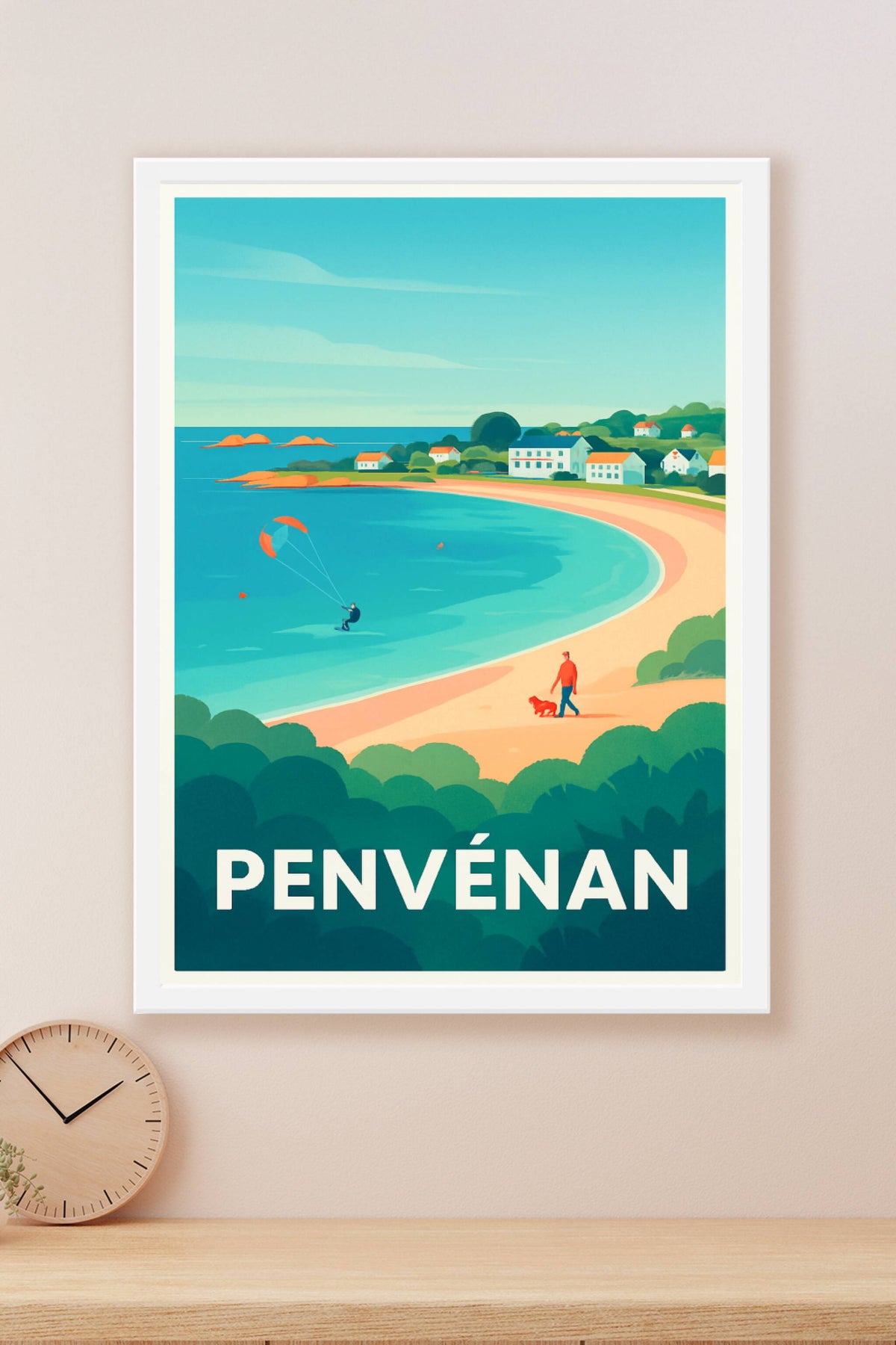 Affiche Penvénan — Escapade tranquille au bord de mer · poster d'art de Penvénan