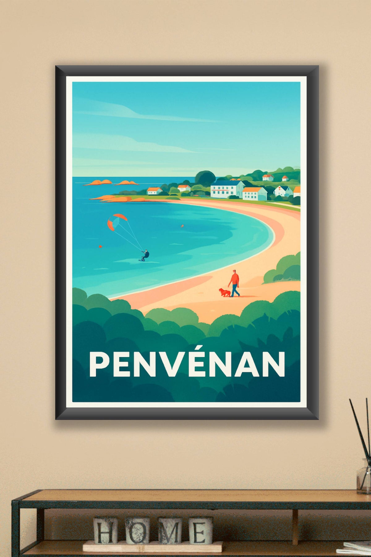 Affiche Penvénan — Escapade tranquille au bord de mer · poster d'art de Penvénan
