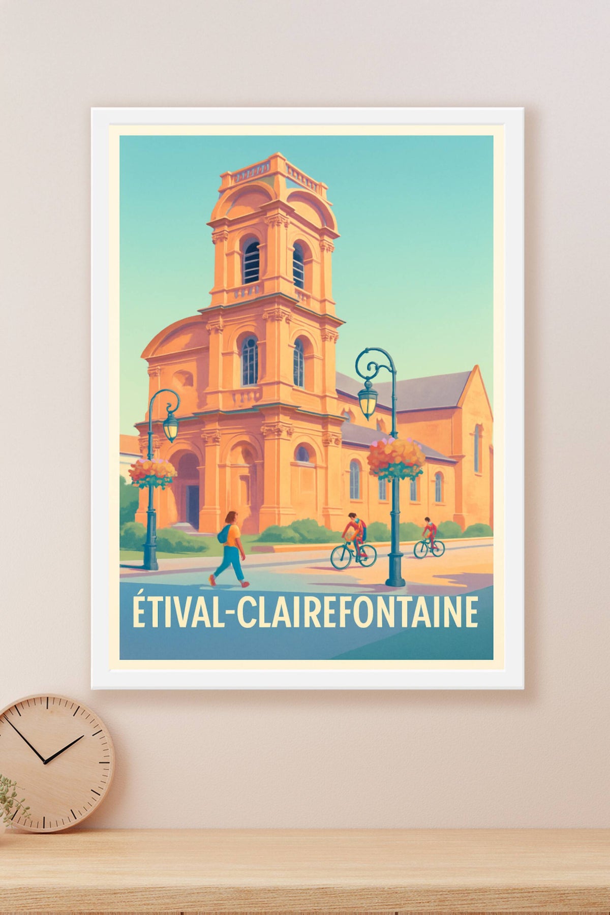 Affiche Étival-Clairefontaine — Un joyau architectural à découvrir · poster d'art de Étival-Clairefontaine