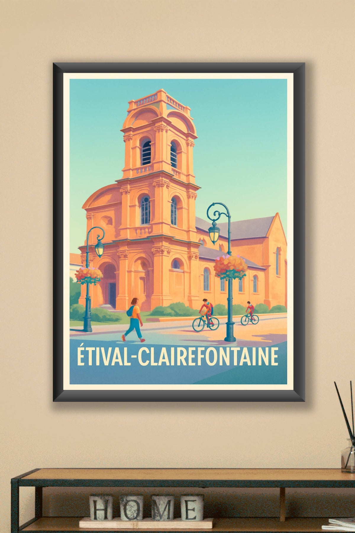 Affiche Étival-Clairefontaine — Un joyau architectural à découvrir · poster d'art de Étival-Clairefontaine
