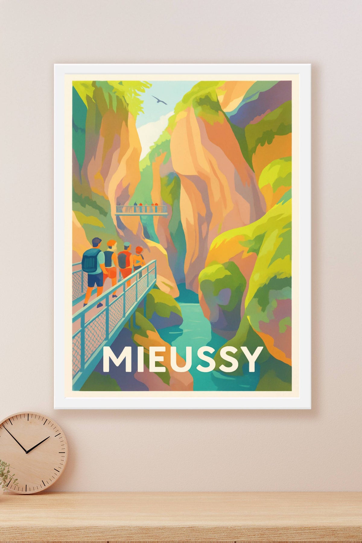 Affiche Mieussy — Aventure et nature spectaculaire · poster d'art de Mieussy