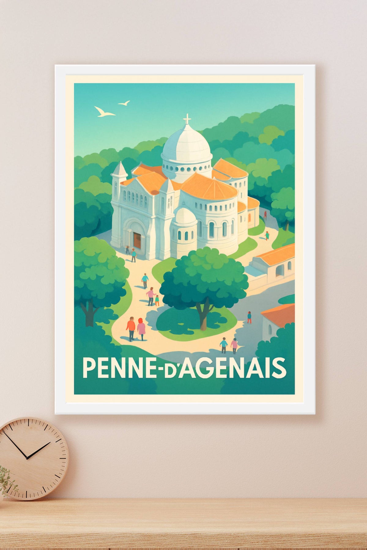 Affiche Penne-d'Agenais — Charme et Sérénité Médiévale · poster d'art de Penne-d'Agenais