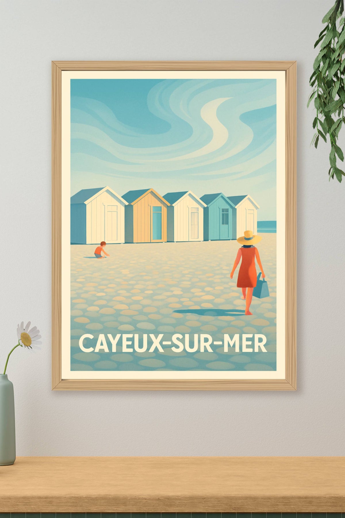 Affiche Cayeux-sur-Mer — L'élégance balnéaire retrouvée · poster d'art de Cayeux-sur-Mer