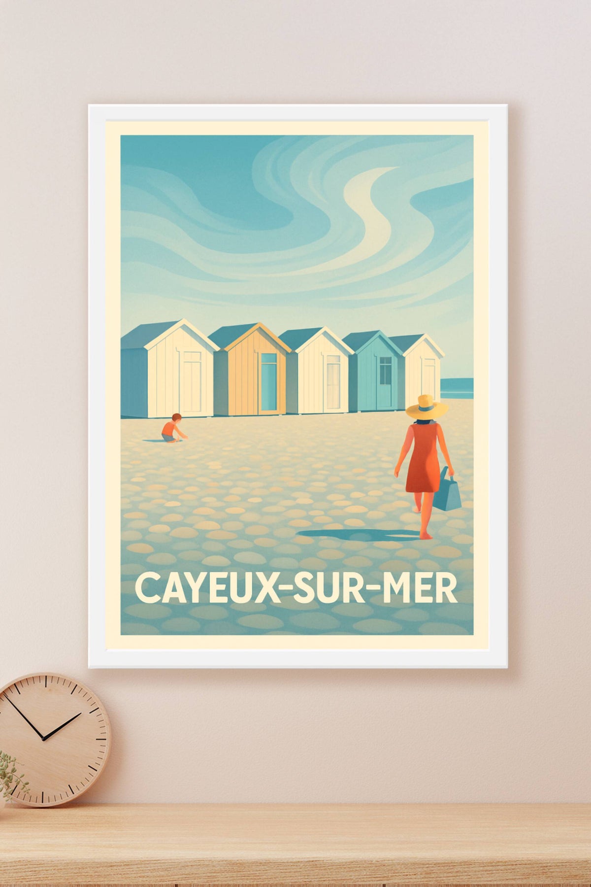 Affiche Cayeux-sur-Mer — L'élégance balnéaire retrouvée · poster d'art de Cayeux-sur-Mer