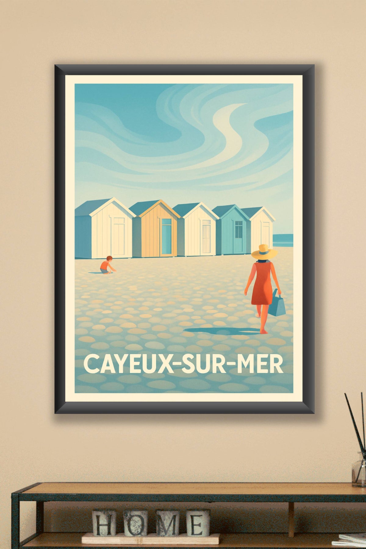 Affiche Cayeux-sur-Mer — L'élégance balnéaire retrouvée · poster d'art de Cayeux-sur-Mer