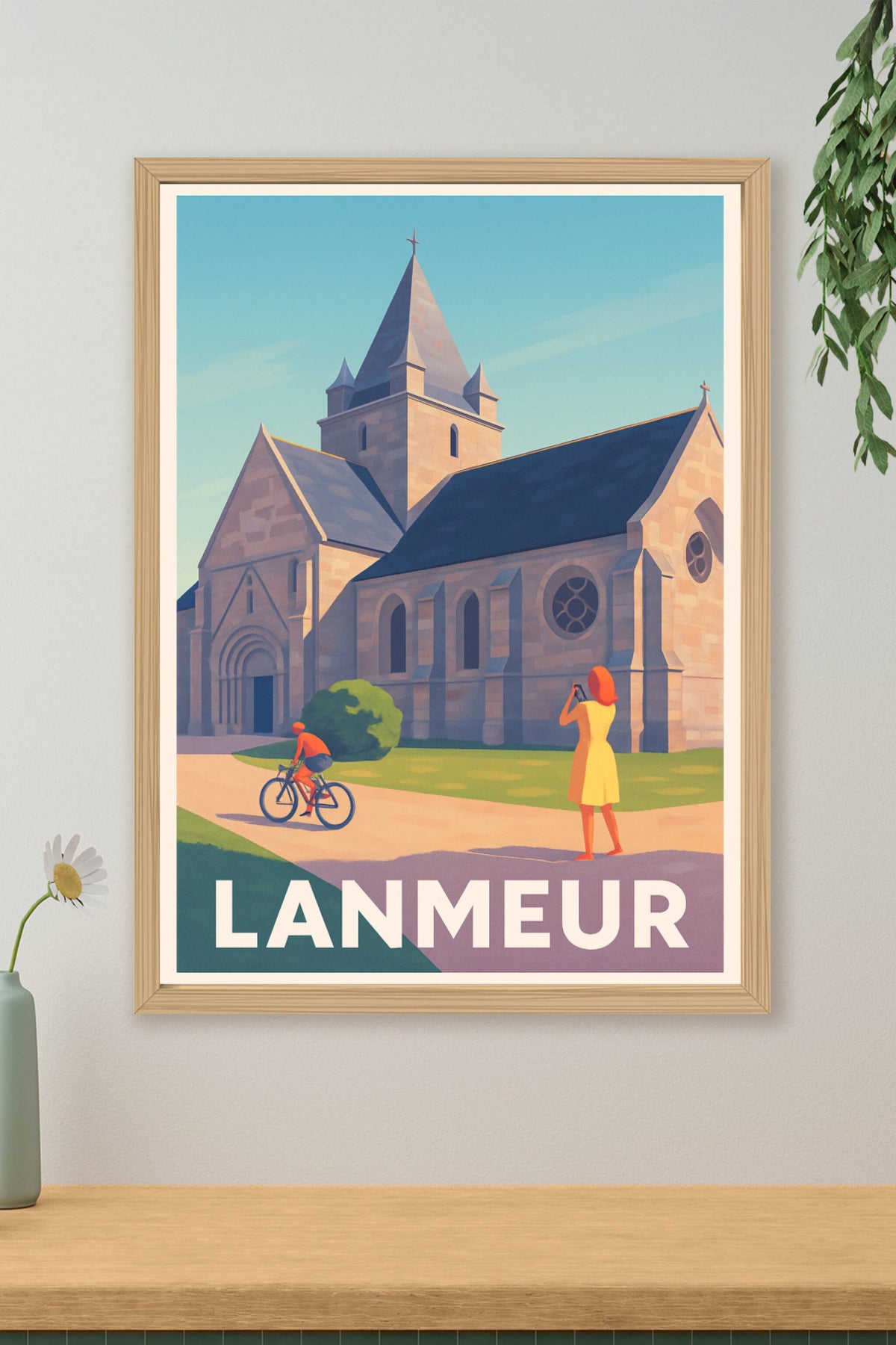 Affiche Lanmeur — Charme historique au cœur de la Bretagne · poster d'art de Lanmeur