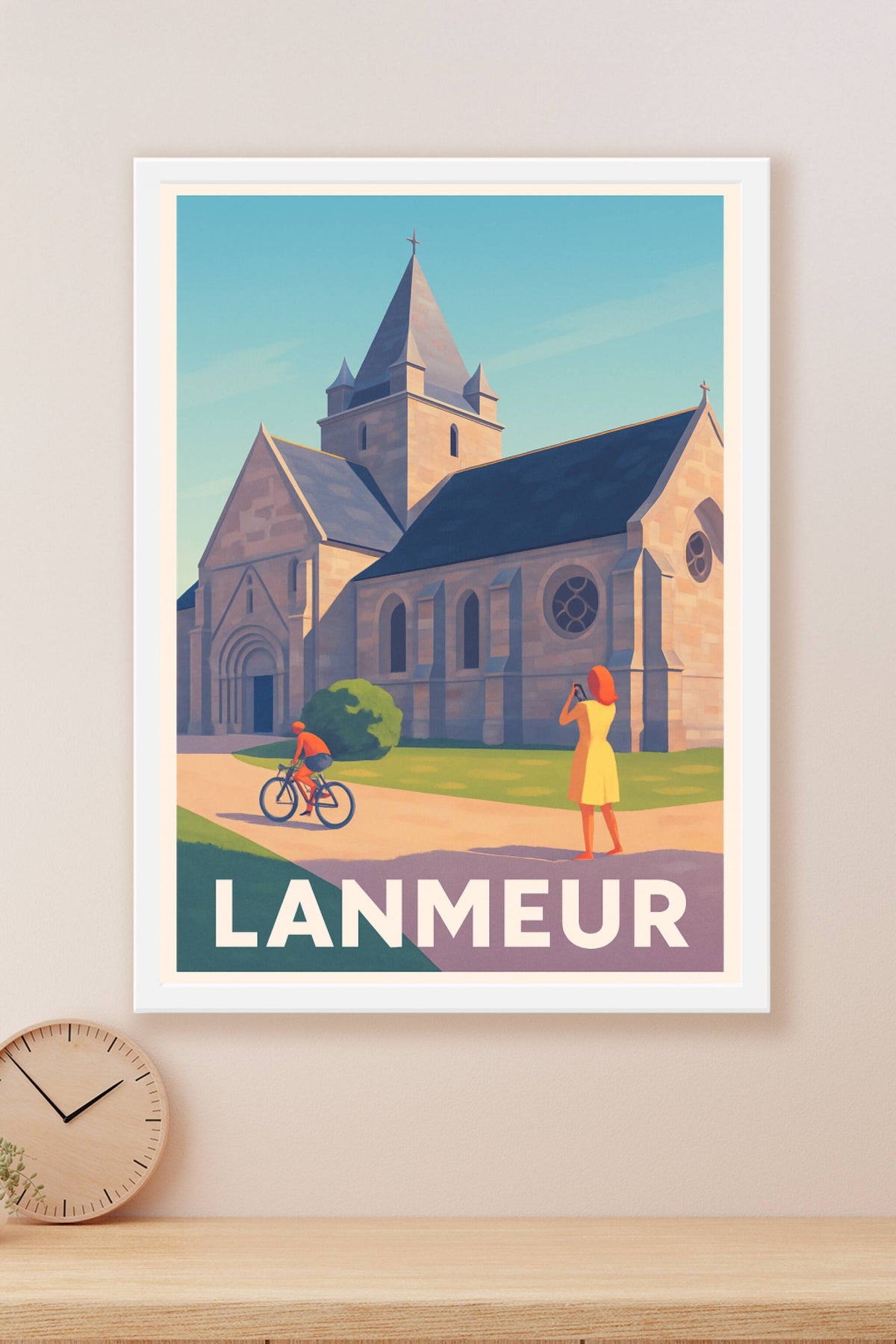 Affiche Lanmeur — Charme historique au cœur de la Bretagne · poster d'art de Lanmeur