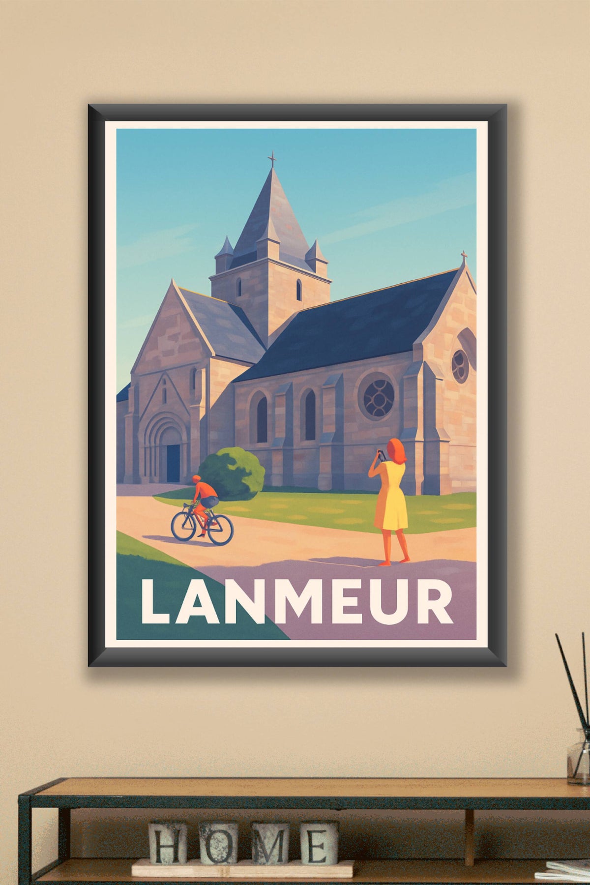 Affiche Lanmeur — Charme historique au cœur de la Bretagne · poster d'art de Lanmeur