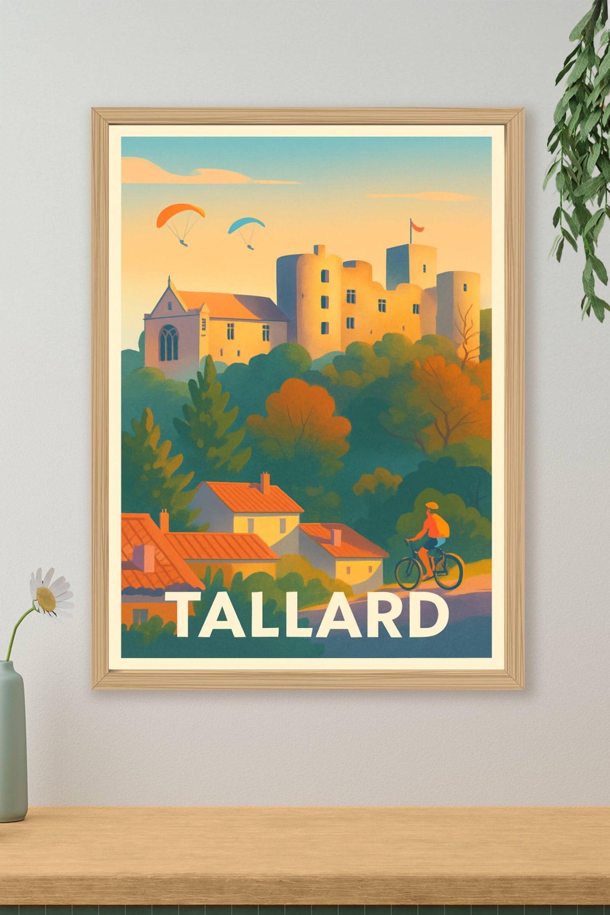 Affiche Tallard — Évasion au cœur de la nature et de l'histoire · poster d'art de Tallard