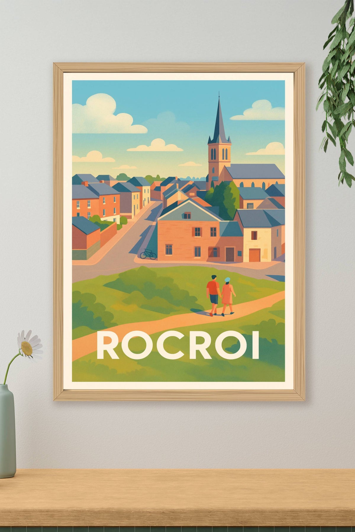 Affiche Rocroi — Charmante balade en village fortifié · poster d'art de Rocroi