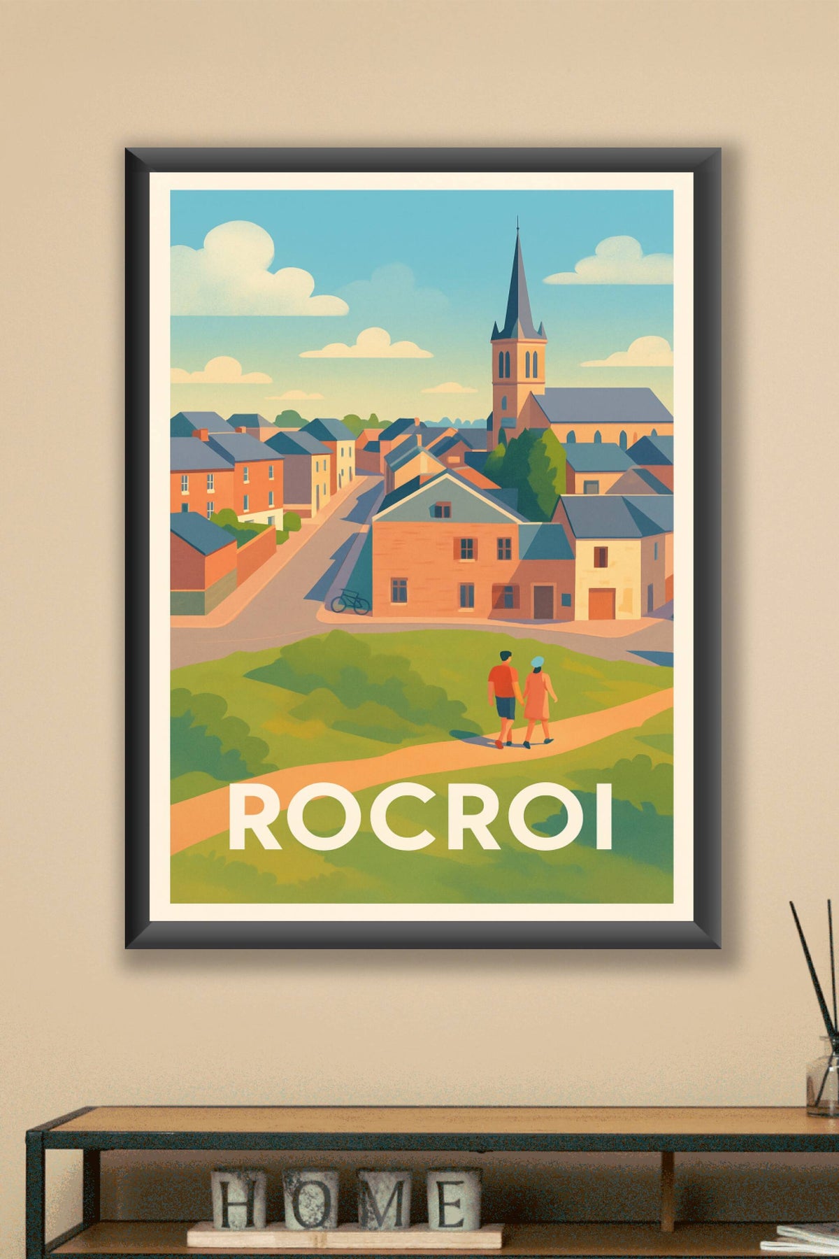 Affiche Rocroi — Charmante balade en village fortifié · poster d'art de Rocroi
